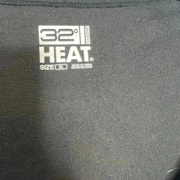 NWT 32 DEGREE HEAT Black Long sleeve shirt. Size XL - Picture 4 of 4